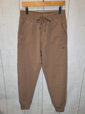 Legend Men's Casual Drawstring Jogger Pants in Brown